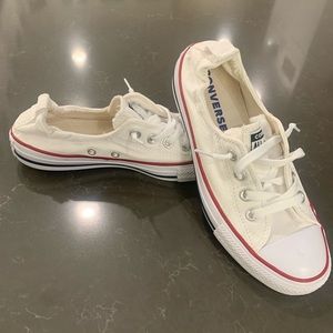 CONVERSE size 8 WHITE